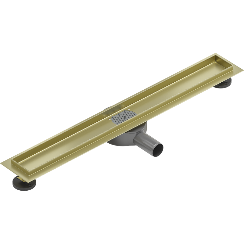 Mexen Flat 360° Drehbarer Ablaufkörper für Linienentwässerung 70 cm, gold gebürstet - 1A40070