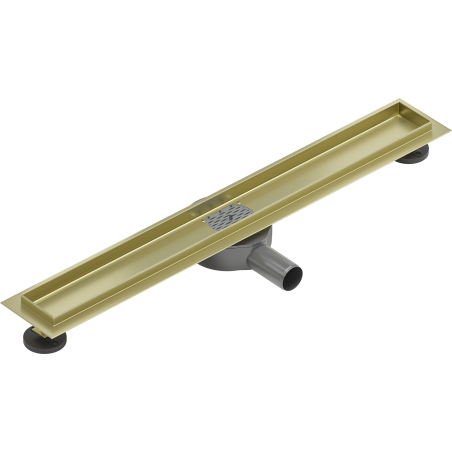 Mexen Flat 360° Drehbarer Ablaufkörper für Linienentwässerung 70 cm, gold gebürstet - 1A40070