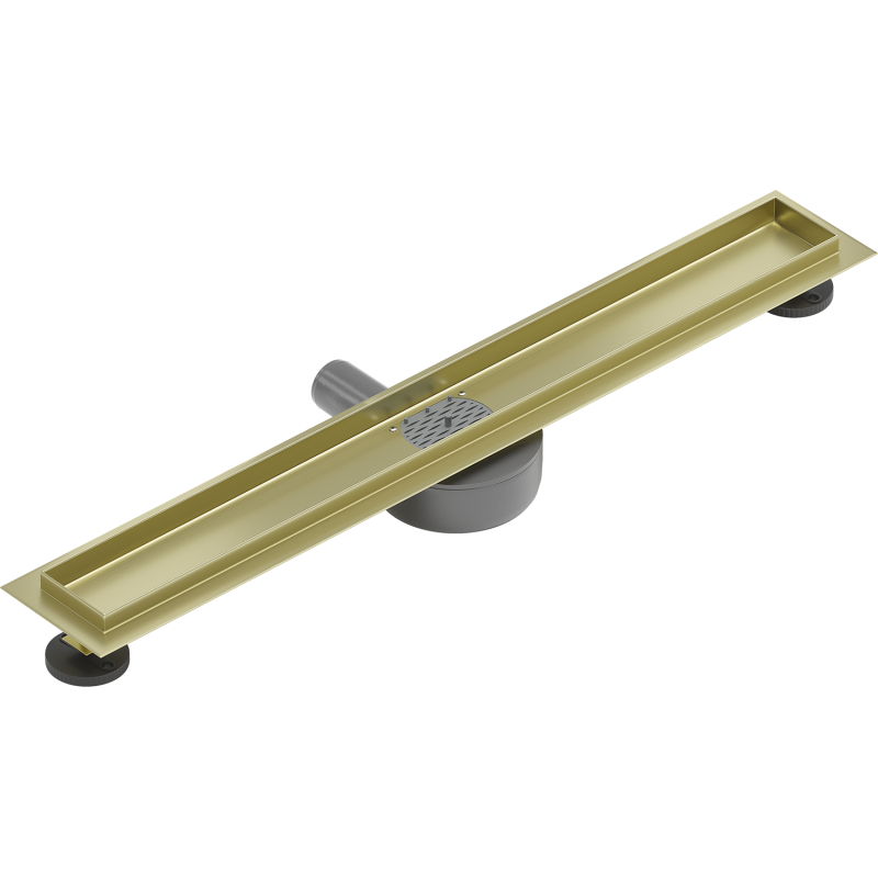 Mexen Flat 360° Drehbarer Ablaufkörper für Linienentwässerung 70 cm, gold gebürstet - 1A40070
