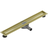 Mexen Flat 360° rotierender Gehäusekörper für Linienentwässerung 60 cm, gebürstetes Gold - 1A40060
