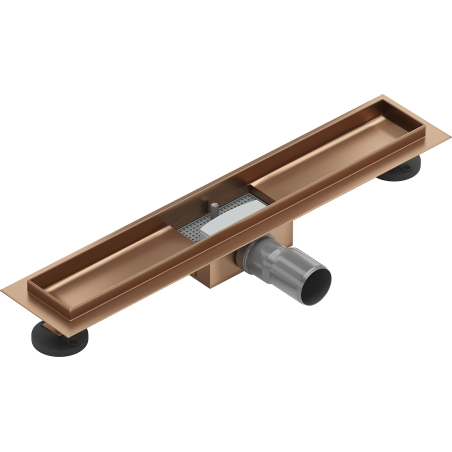 Mexen Flat Korpus für Linienentwässerung 50 cm, gebürstetes Kupfer - 1C15050