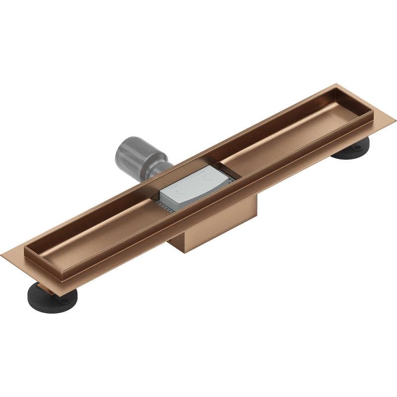 Mexen Flat Korpus für Linienentwässerung 50 cm, gebürstetes Kupfer - 1C15050