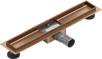 Mexen Flat Gehäuse für Linienentwässerung 60 cm, gebürstetes Kupfer - 1C15060