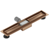 Mexen Flat Gehäuse für Linienentwässerung 60 cm, gebürstetes Kupfer - 1C15060