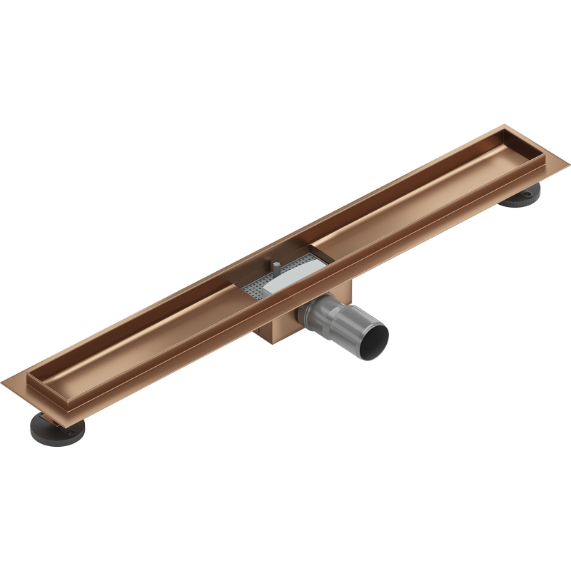 Mexen Flat Korpus für Linienentwässerung 70 cm, gebürstetes Kupfer - 1C15070