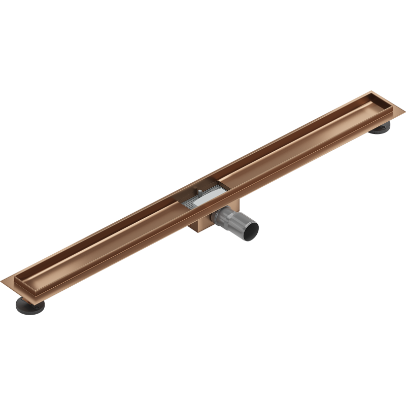 Mexen Flat Korpus für Linienentwässerung 90 cm, gebürstetes Kupfer - 1C15090