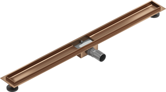 Mexen Flat Gehäuse für Linienentwässerung 100 cm, gebürstetes Kupfer - 1C15100