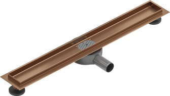 Mexen Flat 360° Korpus für Dreh-Linienbodenablauf 50 cm, gebürstetes Kupfer - 1C40050