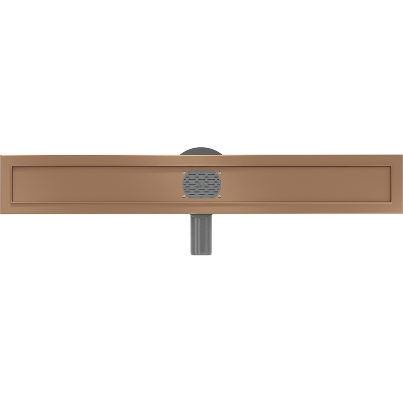Mexen Flat 360° Rotierender Körper für Linienablauf 60 cm, gebürstetes Kupfer - 1C40060