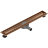 Mexen Flat 360° Rotierender Körper für Linienablauf 60 cm, gebürstetes Kupfer - 1C40060