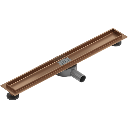 Mexen Flat 360° Drehbarer Rinnenkörper 70 cm, gebürstetes Kupfer - 1C40070