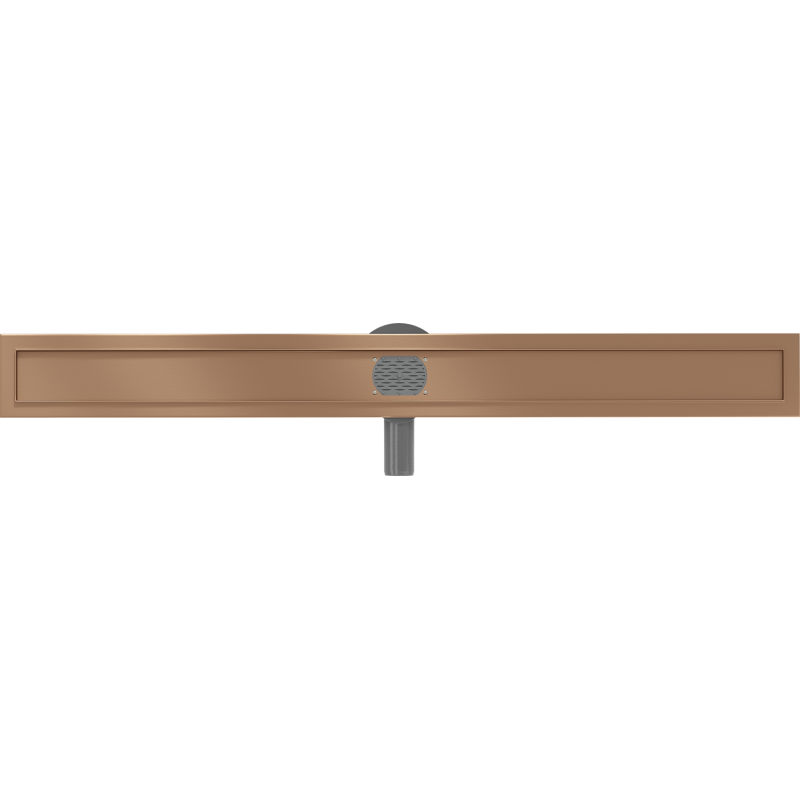 Mexen Flat 360° Korpus für liniaren Drehablauf 90 cm, gebürstetes Kupfer - 1C40090