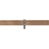 Mexen Flat 360° Korpus für liniaren Drehablauf 90 cm, gebürstetes Kupfer - 1C40090
