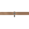 Mexen Flat 360° Drehbarer Körper für Linienablauf 100 cm, gebürstetes Kupfer - 1C40100