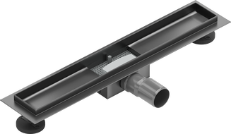 Mexen Flat Korpus für lineare Ablauf 60 cm, gun gray gebürstet - 1E15060