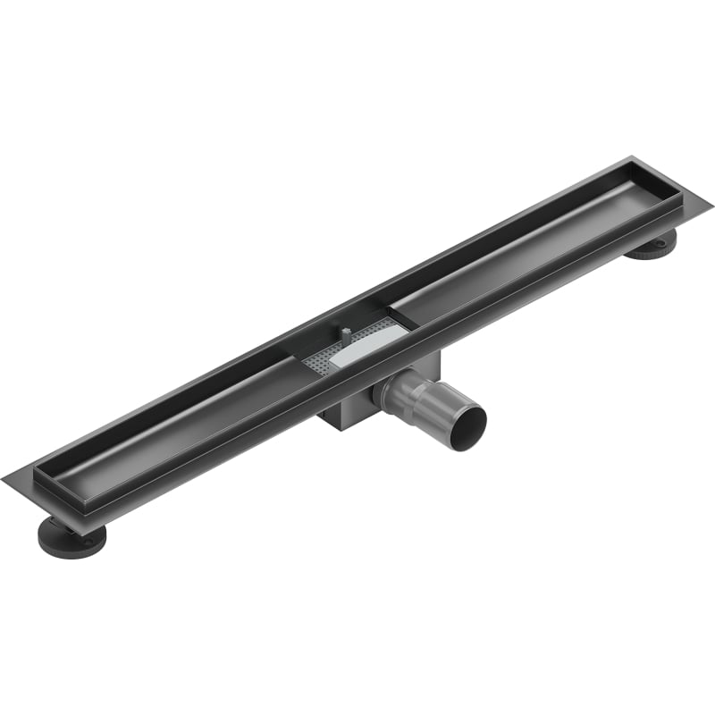 Mexen Flat Korpus für Linienentwässerung 80 cm, gebürstetes Gewehrgrau - 1E15080