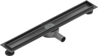 Mexen Flat 360° Drehbarer Körper für Linienentwässerung 50 cm, gebürstet Gun Gray - 1E40050