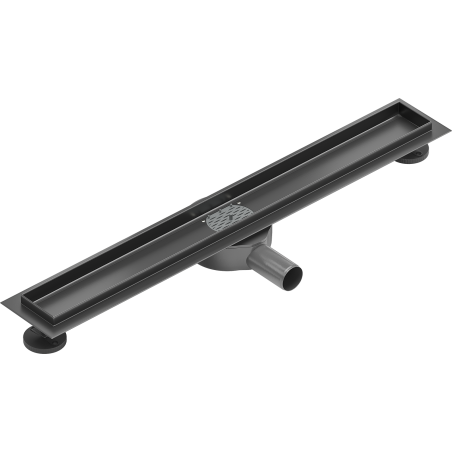 Mexen Flat 360° Rotierender Körper für Linienentwässerung 60 cm, gebürstetes Gun Grey - 1E40060