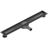Mexen Flat 360° Rotierender Körper für Linienentwässerung 60 cm, gebürstetes Gun Grey - 1E40060