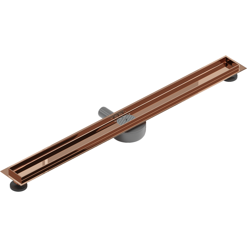 Mexen Flat 360° Korpus für drehbaren Linienablauf 80 cm, Roségold - 1640080