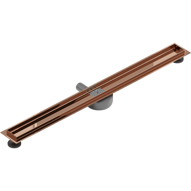 Mexen Flat 360° drehbarer Körper für Linienablauf 100 cm, Roségold - 1640100