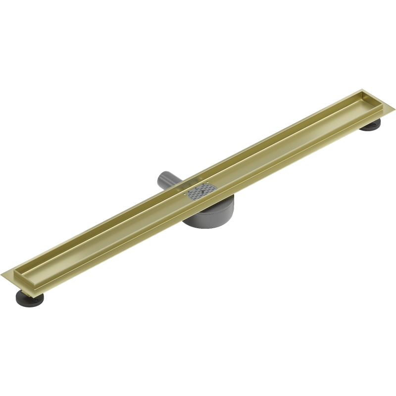 Mexen Flat 360° drehbarer Ablaufkörper 90 cm, gebürstetes Gold - 1A40090