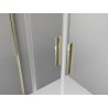 Mexen Exo-3S Duschkabine 3-seitig verschiebbar 150 x 85 cm, transparent, gold - 8152-150-085-50-00-3S
