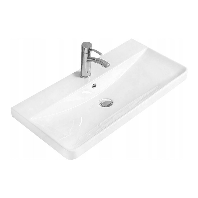 Mexen Dagna Einbauwaschbecken in die Arbeitsplatte 81 x 39 cm, weiß - 21998000