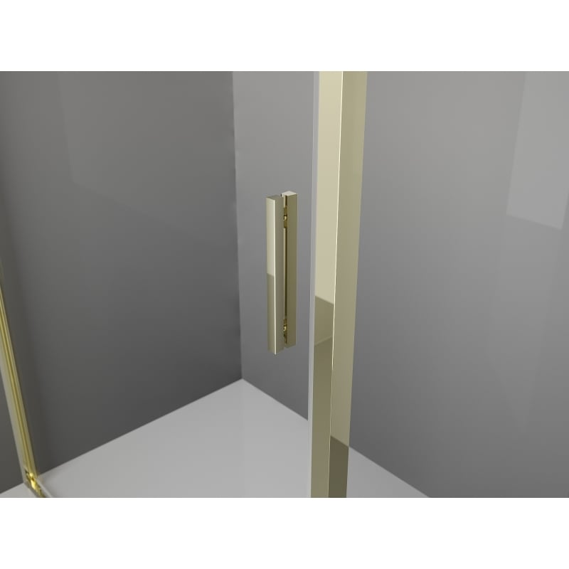 Mexen Exo-3S Duschkabine 3-seitig verschiebbar 120 x 80 cm, transparent, gold - 8151-120-080-50-00-3S