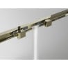 Mexen Exo-3S 3-seitige Schiebeduschkabine 200 x 120 cm, transparent, gold - 8151-200-120-50-00-3S