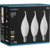 Mexen Nova 3x LED-Kerzenbirne E14, C37, 5W, Warm - 3000K, 525 lm - L106-E14-0530-01x03