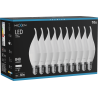 Mexen Nova 10x LED-Kerzenlampe E14, C37, 8W, Neutral - 4000K, 840 lm - L106-E14-0840-01x10