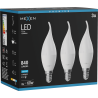 Mexen Nova 3x LED-Kerzenlampe E14, C37, 8W, Kalt - 6500K, 840 lm - L106-E14-0865-01x03