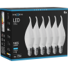 Mexen Nova 6x LED-Kerzenlampe E14, C37, 10W, Kalt - 6500K, 1055 lm - L106-E14-1065-01x06