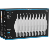 Mexen Nova 10x LED-Glühbirne Kerzenform E14, C37, 10W, Kalt - 6500K, 1055 lm - L106-E14-1065-01x10
