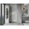 Mexen Mist-H L, linke, aufklappbare Duschabtrennung 120 cm, transparent, goldfarben - 8A5L-120-000-50-00-L