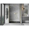 Mexen Mist-H L Duschabtrennung schwenkbar links 135 cm, transparent, gold - 8A5L-135-001-50-00-L
