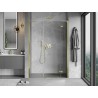 Mexen Mist-H L Duschpendeltür rechts 145 cm, transparent, gold - 8A5L-145-001-50-00-P
