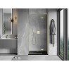 Mexen Mist-H L Duschdrehtür rechts 120 cm, transparent, gold gebürstet - 8A5L-120-000-55-00-P