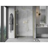 Mexen Mist-H L Duschpendeltür links 125 cm, transparent, gebürstet gold - 8A5L-125-001-55-00-L