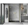 Mexen Mist-H L Duschschwingtür links 130 cm, transparent, gold gebürstet - 8A5L-130-001-55-00-L