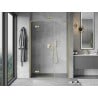 Mexen Mist-H L Duschabtrennung – links öffnend, 135 cm, transparent, gold gebürstet - 8A5L-135-001-55-00-L
