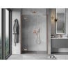 Mexen Mist-H L Schwingtür Dusche links 120 cm, transparent, gebürstetes Kupfer - 8A5L-120-001-65-00-L