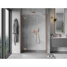 Mexen Mist-H L Duschabtrennung links 145 cm, transparent, gebürstetes Kupfer - 8A5L-145-001-65-00-L