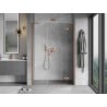 Mexen Mist-H L duschtür rechts 150 cm, transparent, gebürstetes Kupfer - 8A5L-150-001-65-00-P