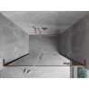 Mexen Mist-H L Duschdrehtür rechts 155 cm, transparent, gebürstetes Kupfer - 8A5L-155-001-65-00-P