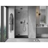 Mexen Mist-H L Duschtür links öffnend 105 cm, transparent, schwarz - 8A5L-105-000-70-00-L