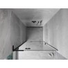 Mexen Mist-H L Duschabtrennung links schwenkbar 110 cm, transparent, schwarz - 8A5L-110-000-70-00-L