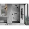 Mexen Mist-H L Duschdrehtür rechts 80 cm, transparent, schwarz - 8A5L-080-000-70-00-P