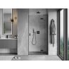 Mexen Mist-H L Duschdrehtür rechts 90 cm, transparent, schwarz - 8A5L-090-000-70-00-P
